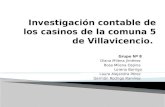 Investigación contable de los casinos de la comuna
