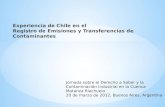 La experiencia del RETC en Chile - Marcos Serrano Ulloa – Ministerio de Medio Ambiente