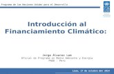 Financiamiento Climático - Jorge Alvarez
