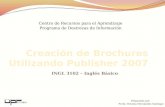 Creacion brochures publisher 2007   careers & ecology