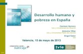 Desarrollo humano y pobreza en España y comunidades autónomas