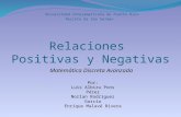 Relación entre Positivos y Negativos