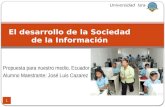 Propuesta de la Sociedad de la Información en Ecuador