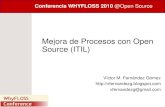 06   Mejora De Procesos Con Open Source Itil   Neurowork   Why Floss