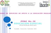 Presentacion Zona 26 "SEGUNDO ENCUENTRO DE SUPERVISORES Y DIRECTIVOS DE ESCUELAS REGULARES A LAS QUE DA SERVICIO LA ZONA 26 DE EDUCACIÓN ESPECIAL"