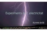 Experiments de l' electricitat 2012 6è