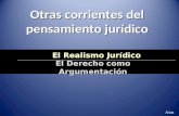 Otras corrientes de pensamiento jurídico: Realismo Jurídico y el Derecho como Argumentación.