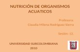 Sesion 12. nutricion de organismos acuáticos
