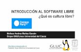 CPCO7 - Introducción al software libre, ¿Qué es cultura libre?