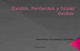 óXidos, peróxidos y superóxidos