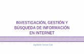 Investigación, gestión y búsqueda de información en internet - Aquilardo Caricari