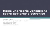 Hacia una teoria venezolana sobre gobierno electronico