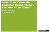 Estudio de Casos de Consejos Económicos y Sociales en el mundo / Sergio Berensztein – Universidad Torcuato di Tella (Argentina)