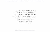 Enunciados Examenes Selectividad Quimica Andalucia 2002-2013