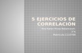 5 ejercicios de correlación