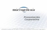 Microgenesis   presentacion corporativa