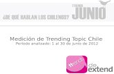 TTrends - Medición de trending topics Chile junio