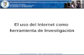 El Uso Del Internet Como Herramienta De Investigacion