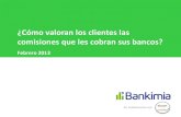 Informe sobre comisiones bancarias - Bankimia.com