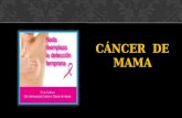 SALUD Y MEDICINA : CANCER DE MAMA