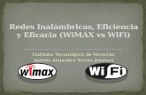 Redes inalámbricas, Wimax Vs, Wifi