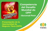 Bases del Concurso de Desafio de OPP - Tiens Perú