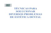 Tecnicas para solucionar problemas de estética dental