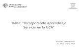 Aprendizaje por Servicio docentes UCA 2013ca