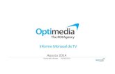 Informe mensual de tv agosto 2014 optimedia