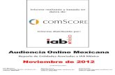 Reporte de audiencias - Noviembre 2012 por comScore