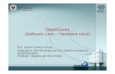 Open cores (software libre – hardware libre)   javier condori flores