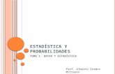 ESTADÍSTICA Y PROBABILIDADES: Datos y Estadística