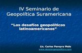 IV seminario de geopolítica suramericana