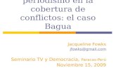 Responsabilidad en cobertura informativa de Bagua