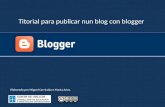 Titorial: Como publicar entradas nun blog de Blogger