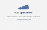 Ejemplos y casos practicos de promociones en Facebook con Easypromos