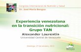 Experiencia venezolana en la transición nutricional: Grupo TAN
