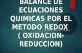 Balance de ecuaciones quimicas por el metodo redox