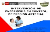 Intervención  de enfermería en Control de presión arterial
