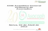 Asamblea asocoph 2012