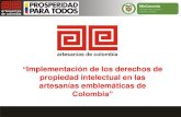 Derechos de Propiedad Intelectual por Artesanías de Colombia