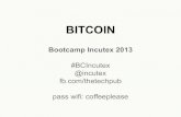 Presentación sobre Bitcoin - Bootcamp Incutex