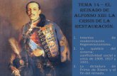 Tema 14 – El Reinado De Alfonso XIII