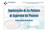 Implantación de las políticas del Seguridad del Paciente: experiencia Osakidetza
