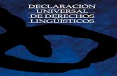 Declaración universal de derechos lingüísticos