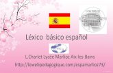 Léxico español l.charlet lycée marlioz a1 a2