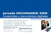Ponencia Documadrid 2009. Adapting E Factura. Una solución para tres necesidades: facturación electrónica, digitalización certificada y gestión documental.