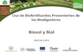 El uso de biol y biosol