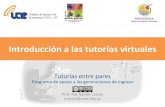 Introducción a las tutorías virtuales para tutores estudiantiles