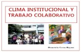 Clima Institucional y Trabajo en Equipo en la Escuela ccesa007